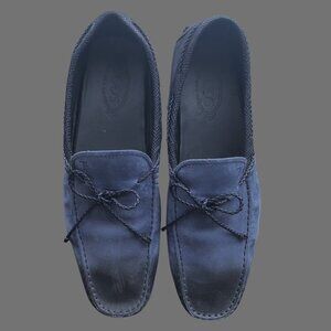 🛥️ Luxe Italian Navy Suede Driving Loafers by TOD'S | Size 11